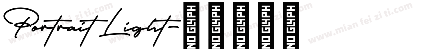 Portrait Light字体转换